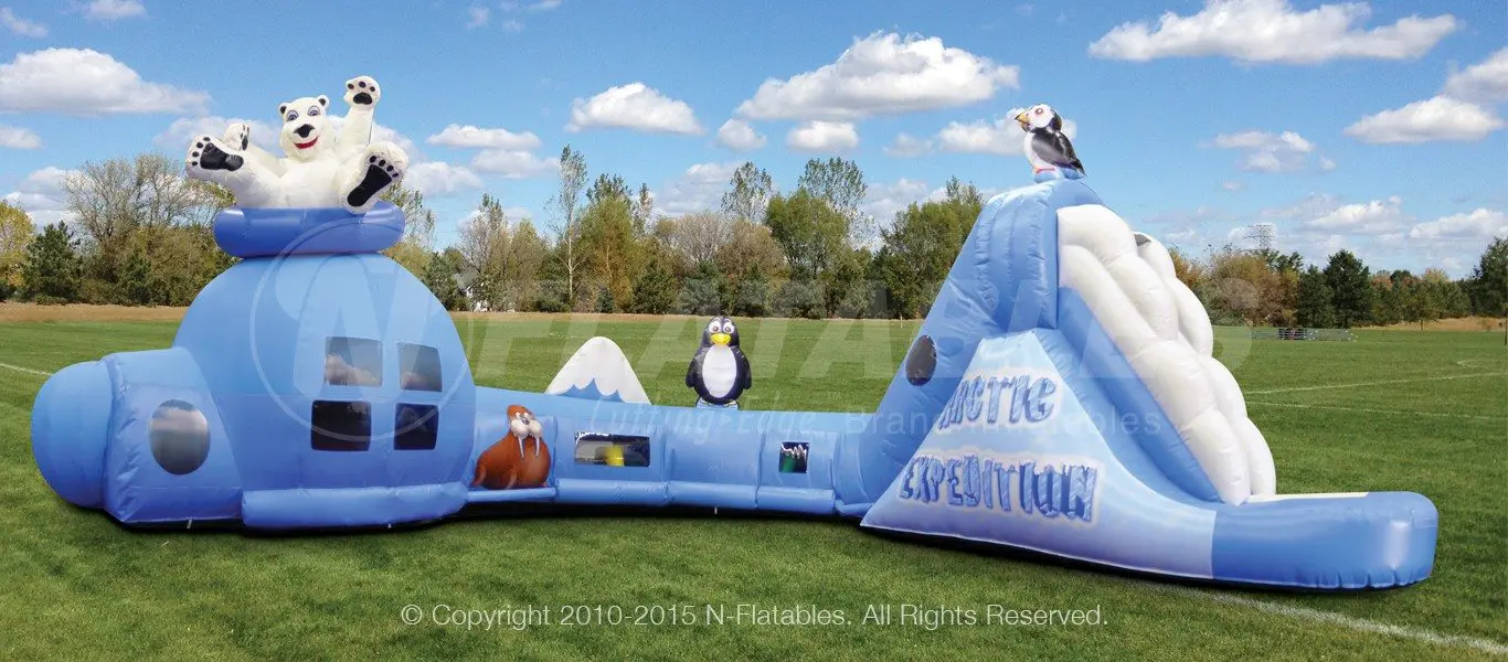 Holiday Arctic Expedition inflatable rental for a Texas winter event
