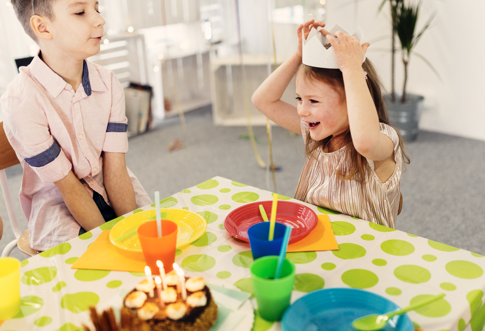 Kids&rsquo; low table rental setup at a Dallas Fort Worth event