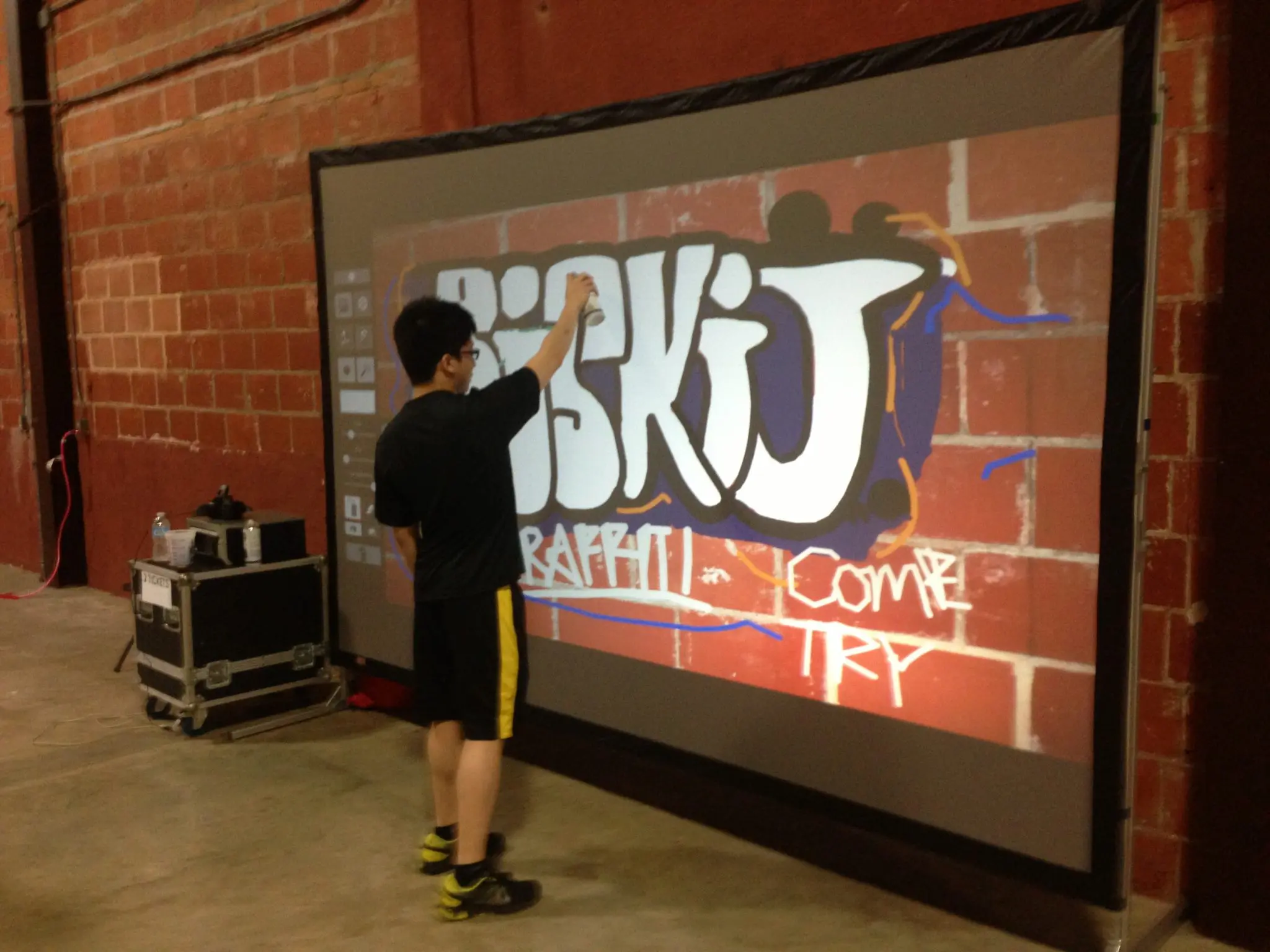 Air Graffiti digital graffiti wall rental in Dallas and Frisco Texas