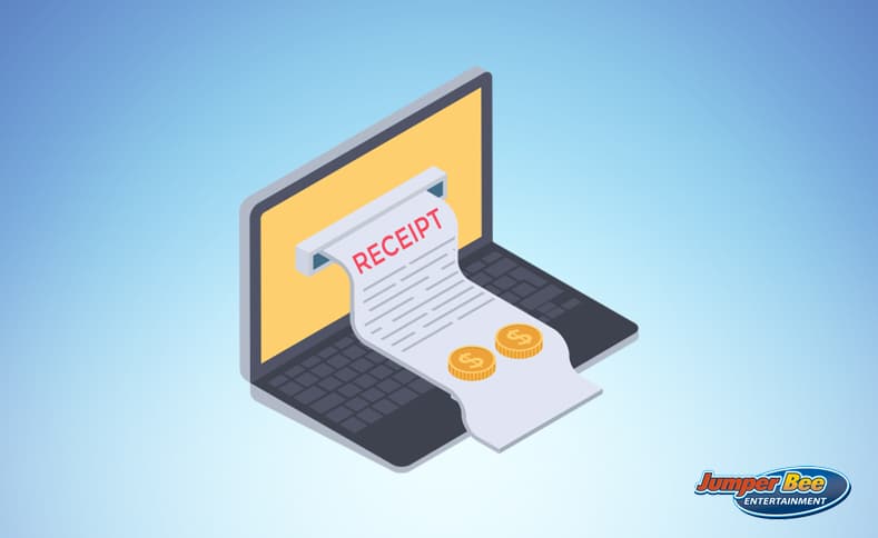 Receipt for Party Decorations