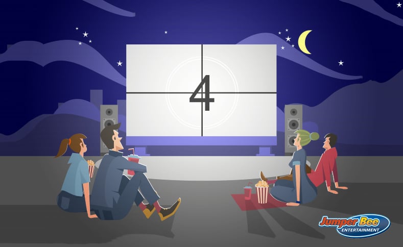 Backyard Movie Theater