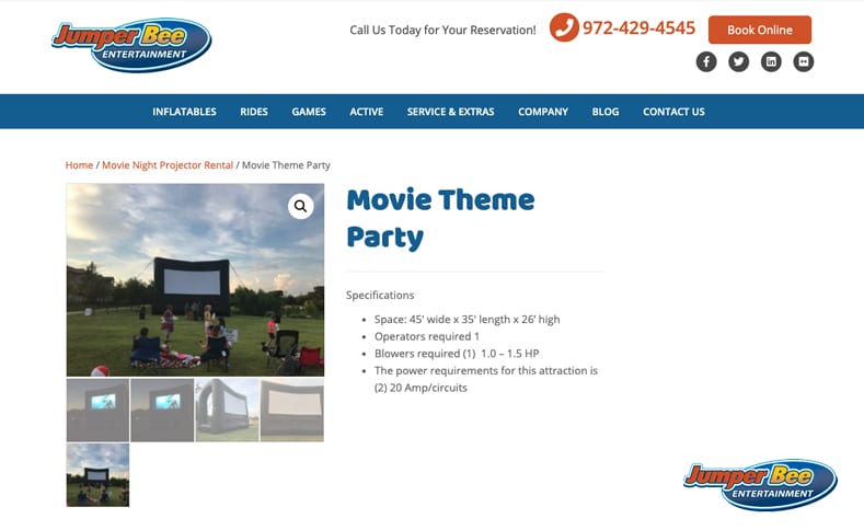 Home Movie Night Setup