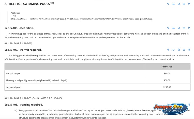 Permit For Dallas Area