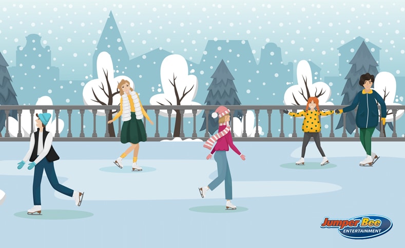 Ice Skating in Winter