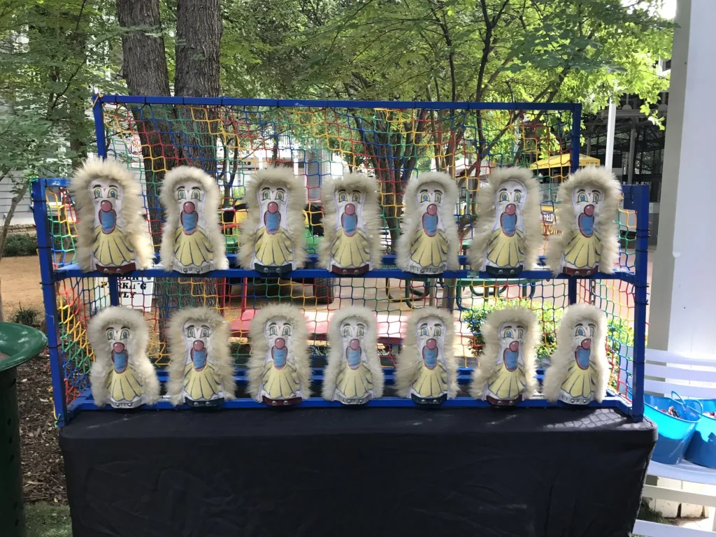 Carnival game rental setup at a Dallas Fort Worth event